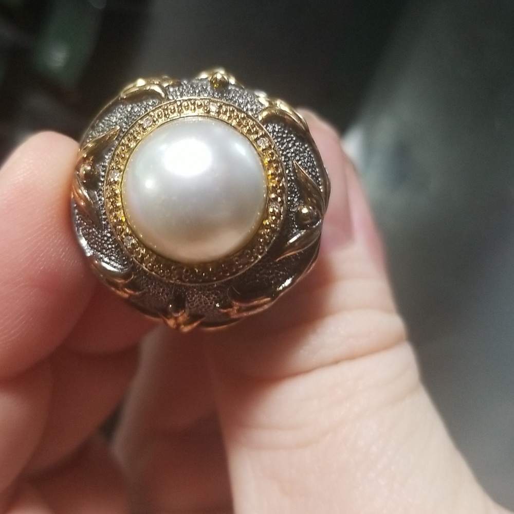 Vintage Art Nouveau Pearl Ring